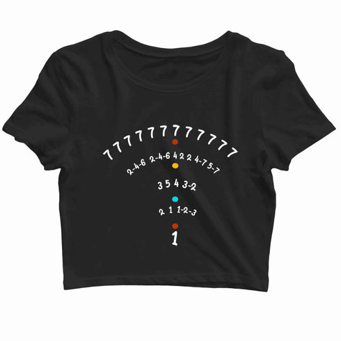 3 Aaramkhor Specials TV Series Seven Seven Seven Custom Printed Graphic Design Crop Top T-Shirt for Women